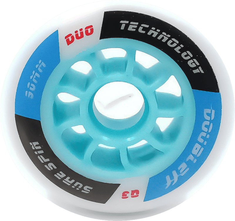 Double FF Inline Skating Wheels – 90mm – Compact & Agile