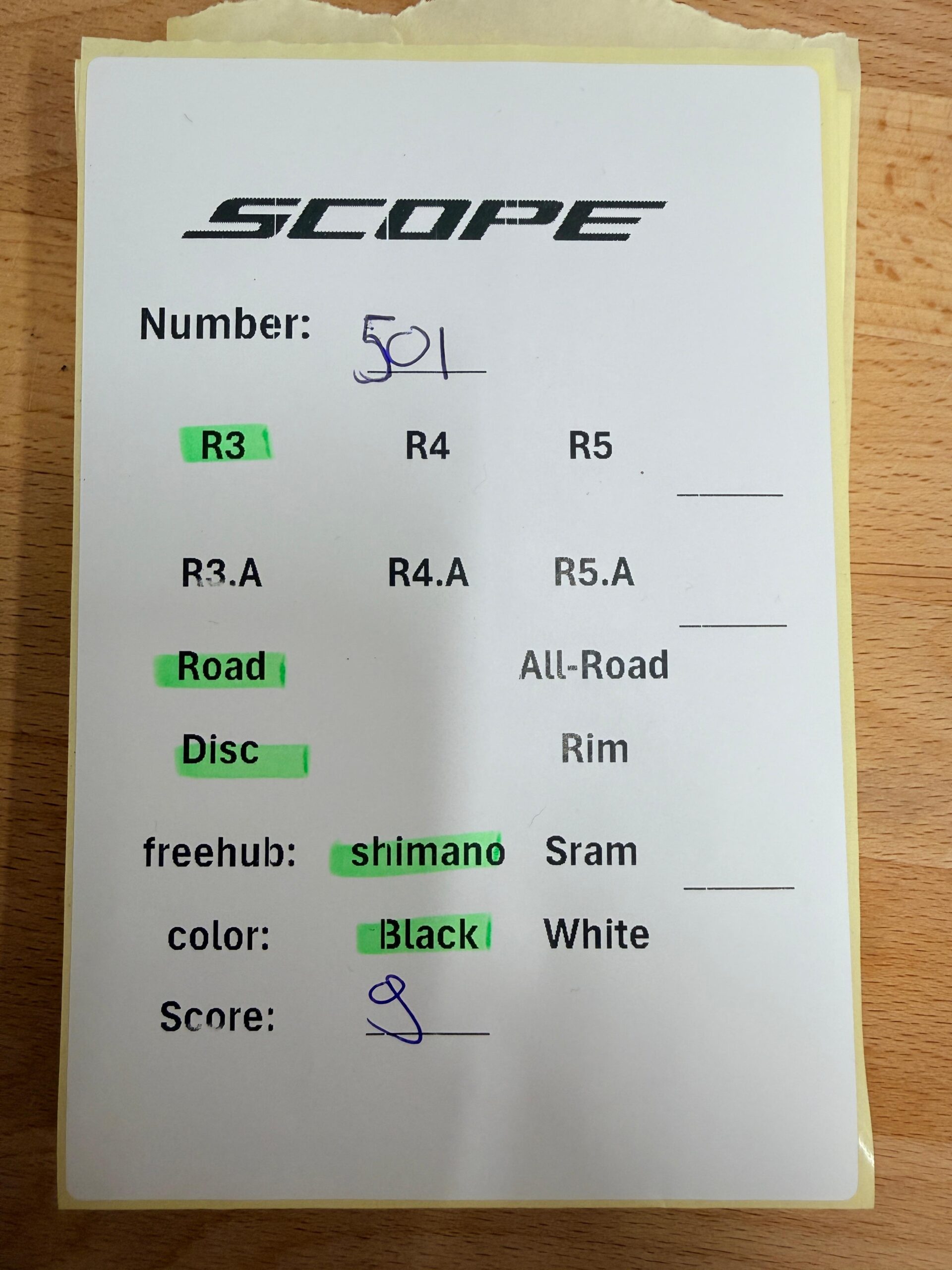 Scope R3 – Carbon Rear Wheel – Disc – Black is available at