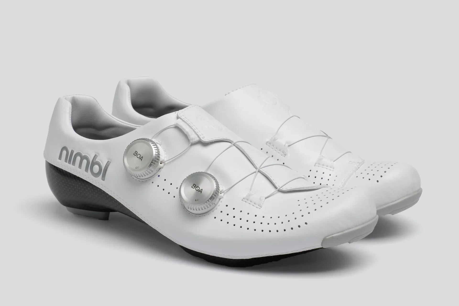 nimbl シューズ ホワイト Nimbl Ultimate Glide – Cycling shoes – White/Silver – 2026 is