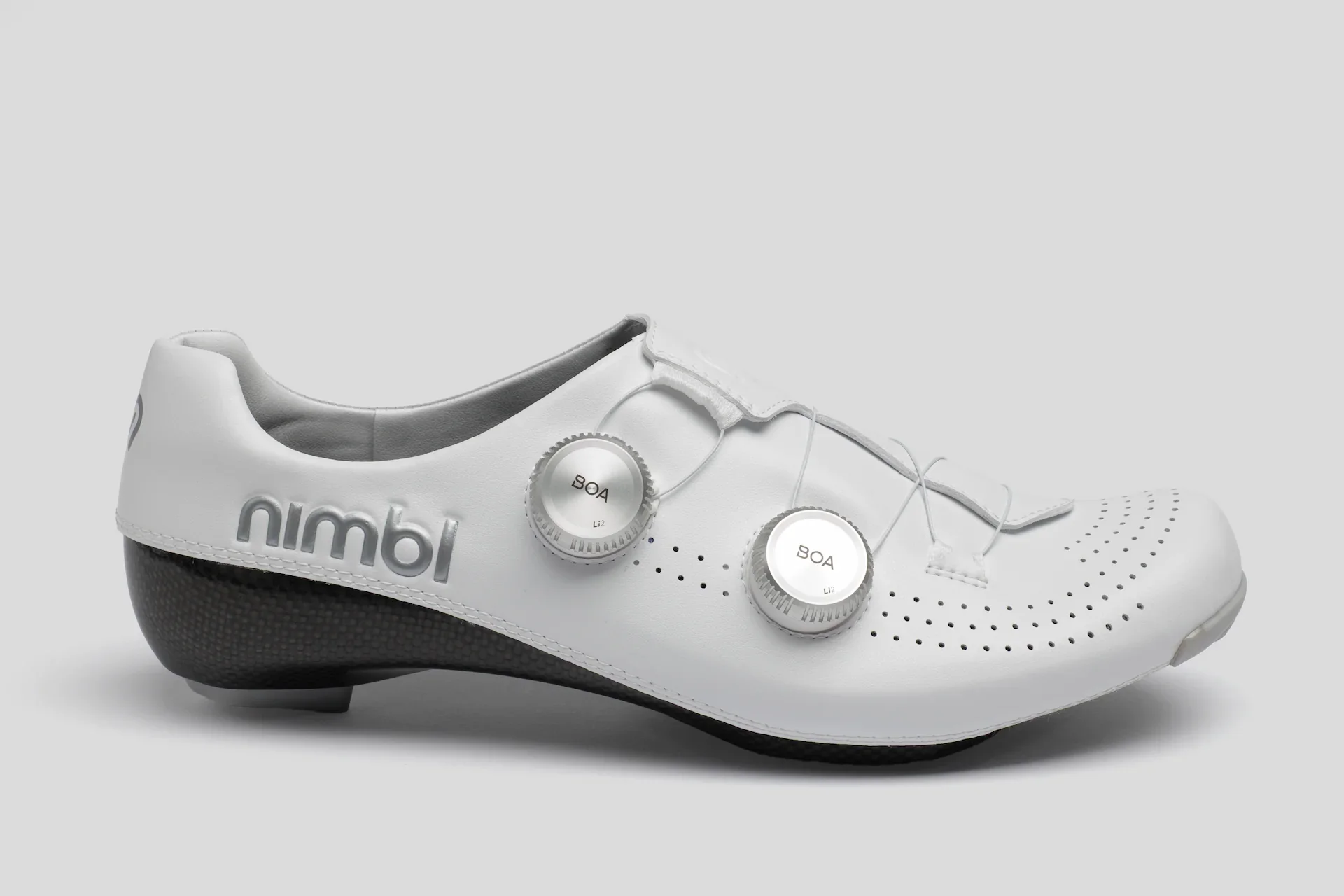 Nimbl Ultimate Glide – Cycling shoes – White/Silver – 2026 Nimbl Ultimate Glide – Cycling shoes – White/Silver – 2026