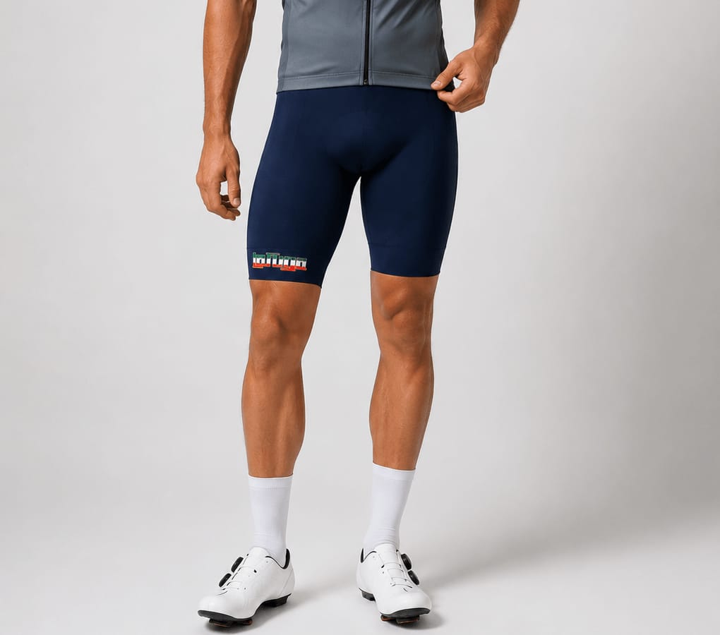 LaFuga Aero Trägerhose – Marineblau/Italienisches Logo LaFuga Aero Trägerhose – Marineblau/Italienisches Logo