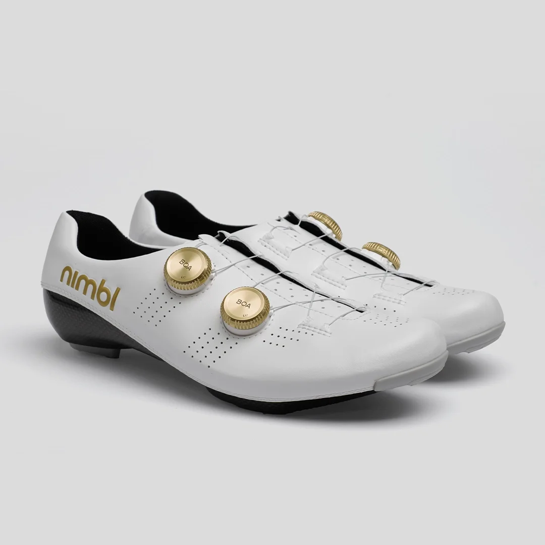 Nimbl Ultimate Exceed – Wielrenschoenen – Wit/Goud 2026 miniatuur 2