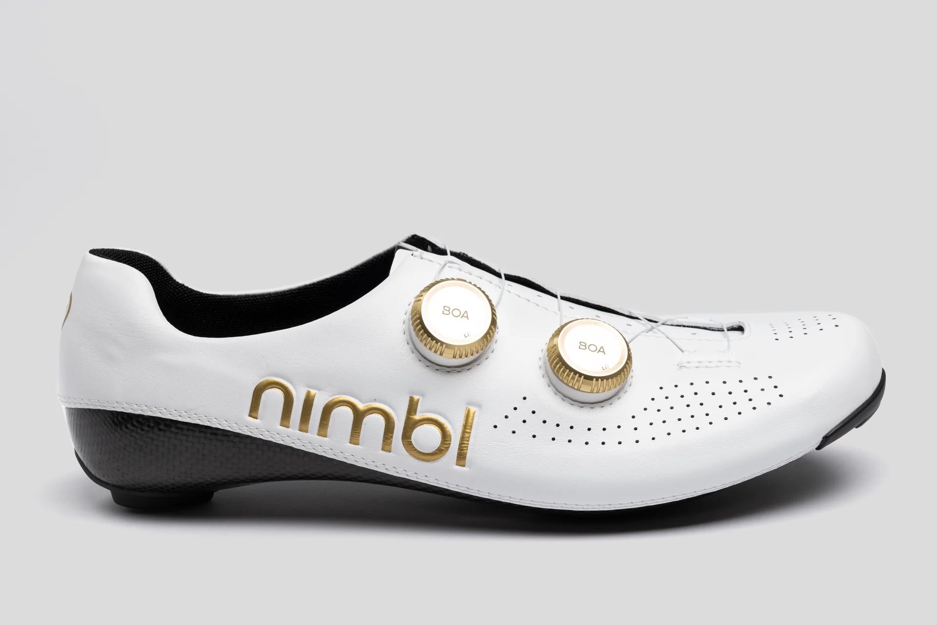 Nimbl Ultimate Exceed Cycling shoes – White/Gold