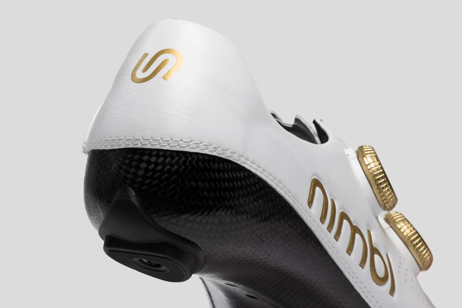 Nimbl Ultimate Exceed Fietsschoenen – Wit/Goud miniatuur 3