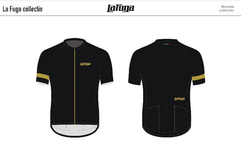 LaFuga – Fietsshirt – Zwart/Goud – Aero LaFuga – Fietsshirt – Zwart/Goud – Aero