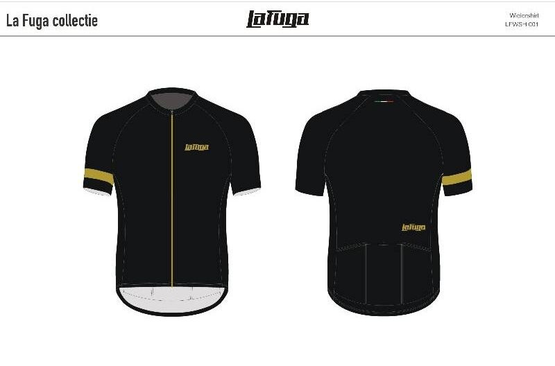 LaFuga cycling jersey Black/Gold aero LaFuga cycling jersey Black/Gold aero