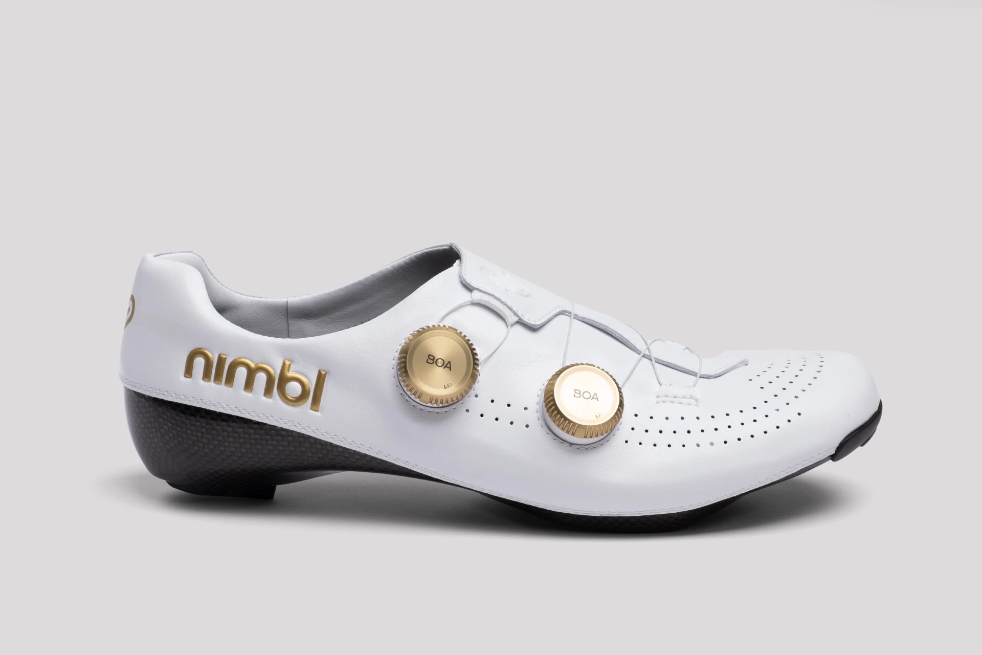 Nimbl Exceed Ultimate Glide – Fietsschoenen Wit/Goud