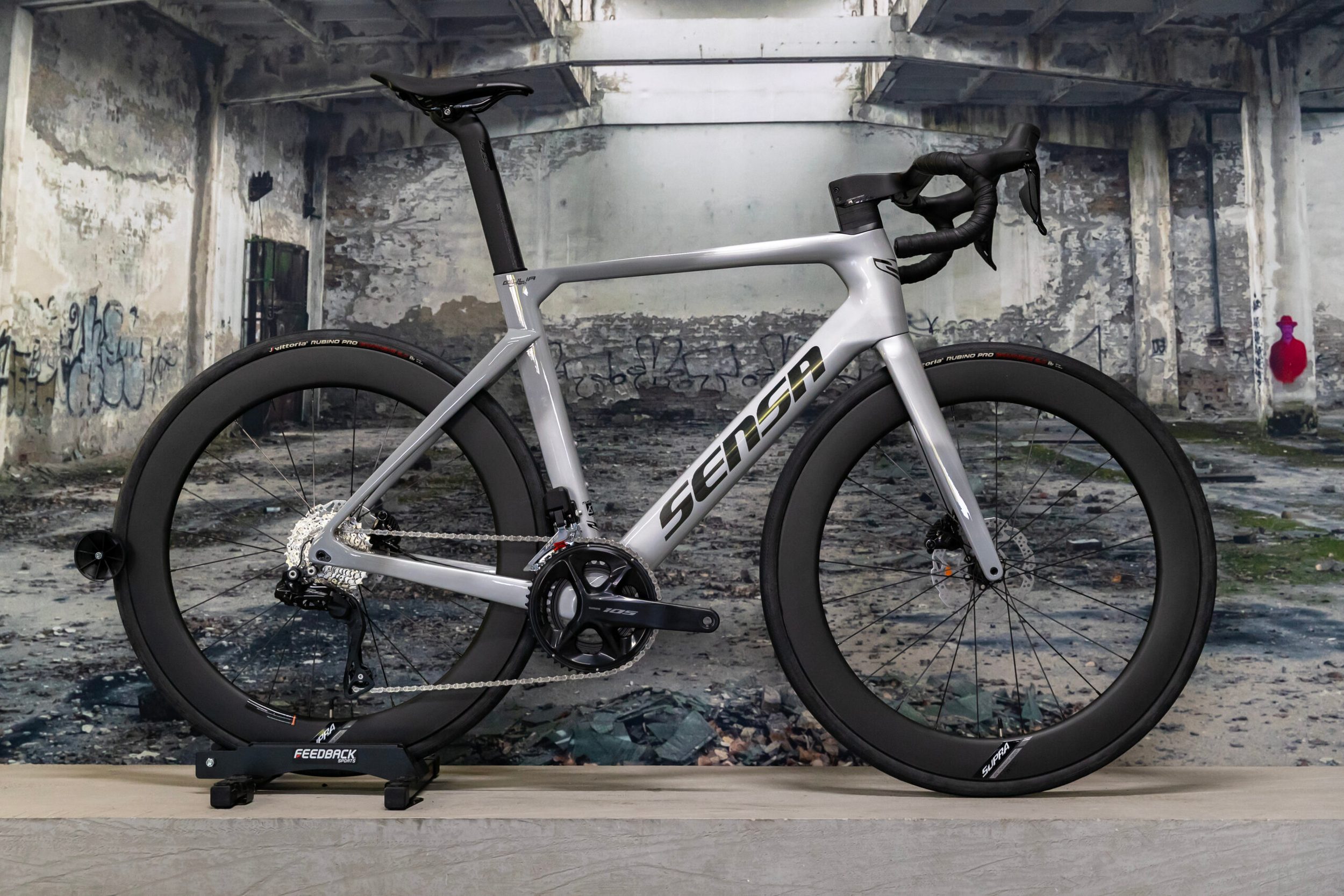 Sensa Giulia Supremo – Road bike – Shades of Grey – Maat 55