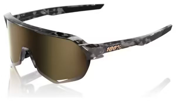 100% Glasses S2 – Gloss Black Havana – Soft Gold Mirror