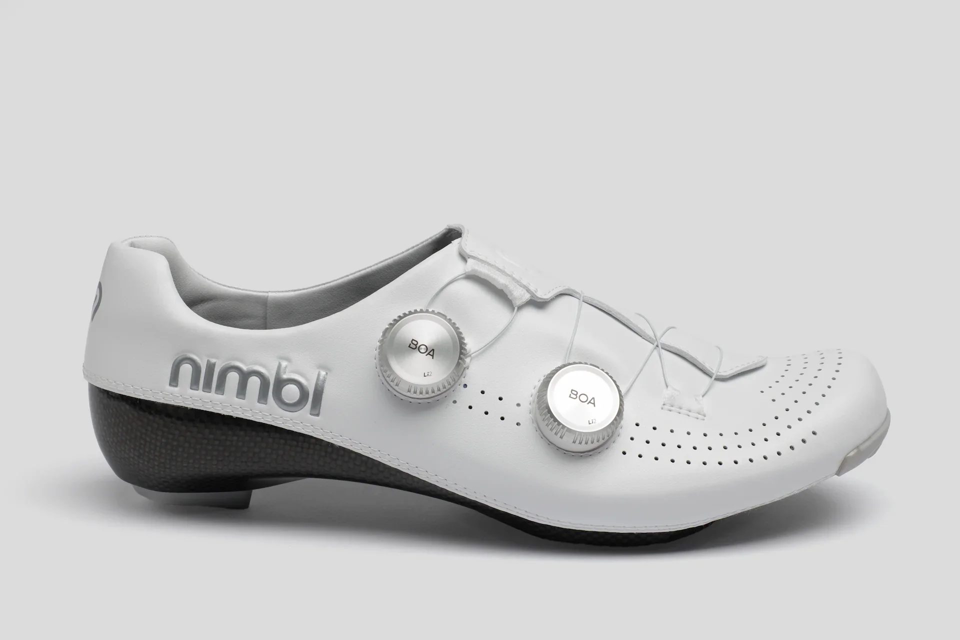Nimbl Ultimate Glide – Cycling shoes – White/Silver – 2026