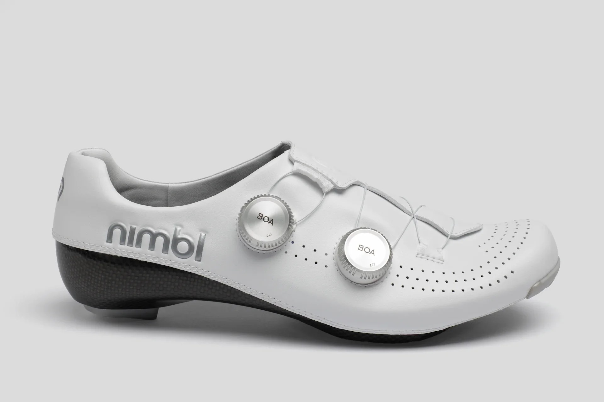 Nimbl Ultimate Glide – Cycling shoes – White/Silver – 2026 Nimbl Ultimate Glide – Cycling shoes – White/Silver – 2026