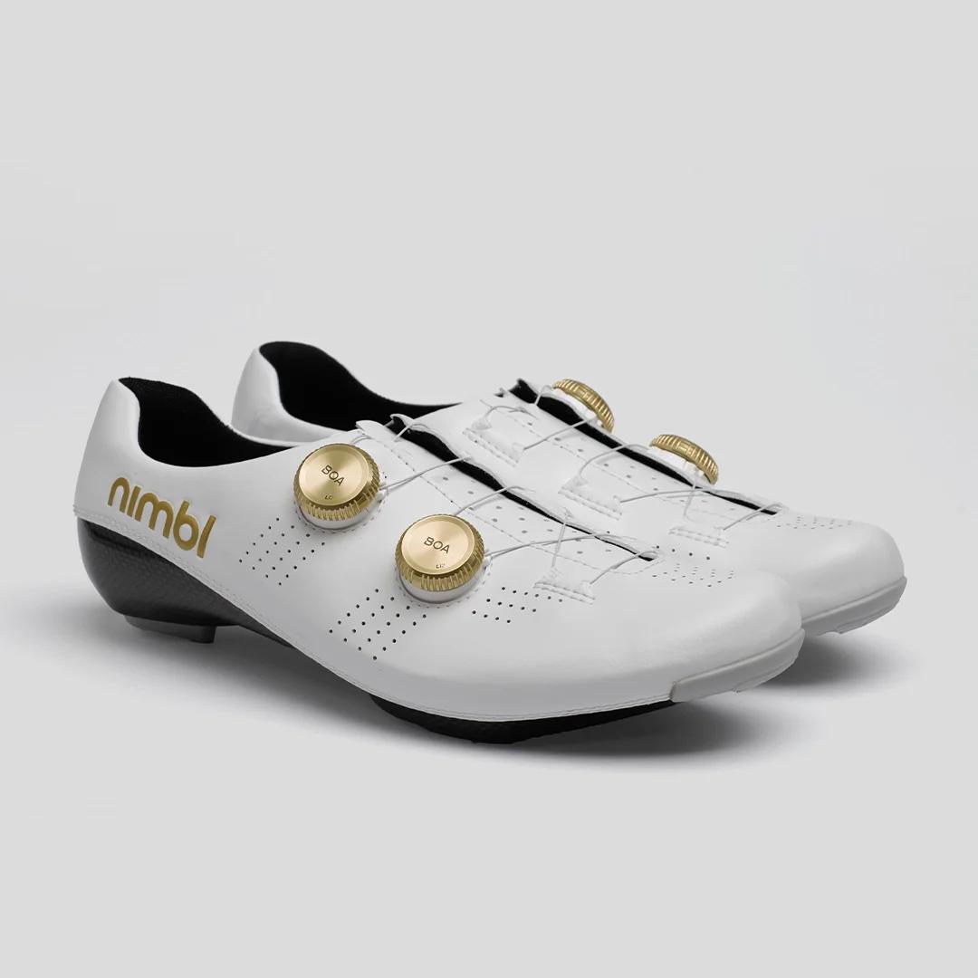 Nimbl Ultimate Exceed – Wielrenschoenen – Wit/Goud 2026 miniatuur 2