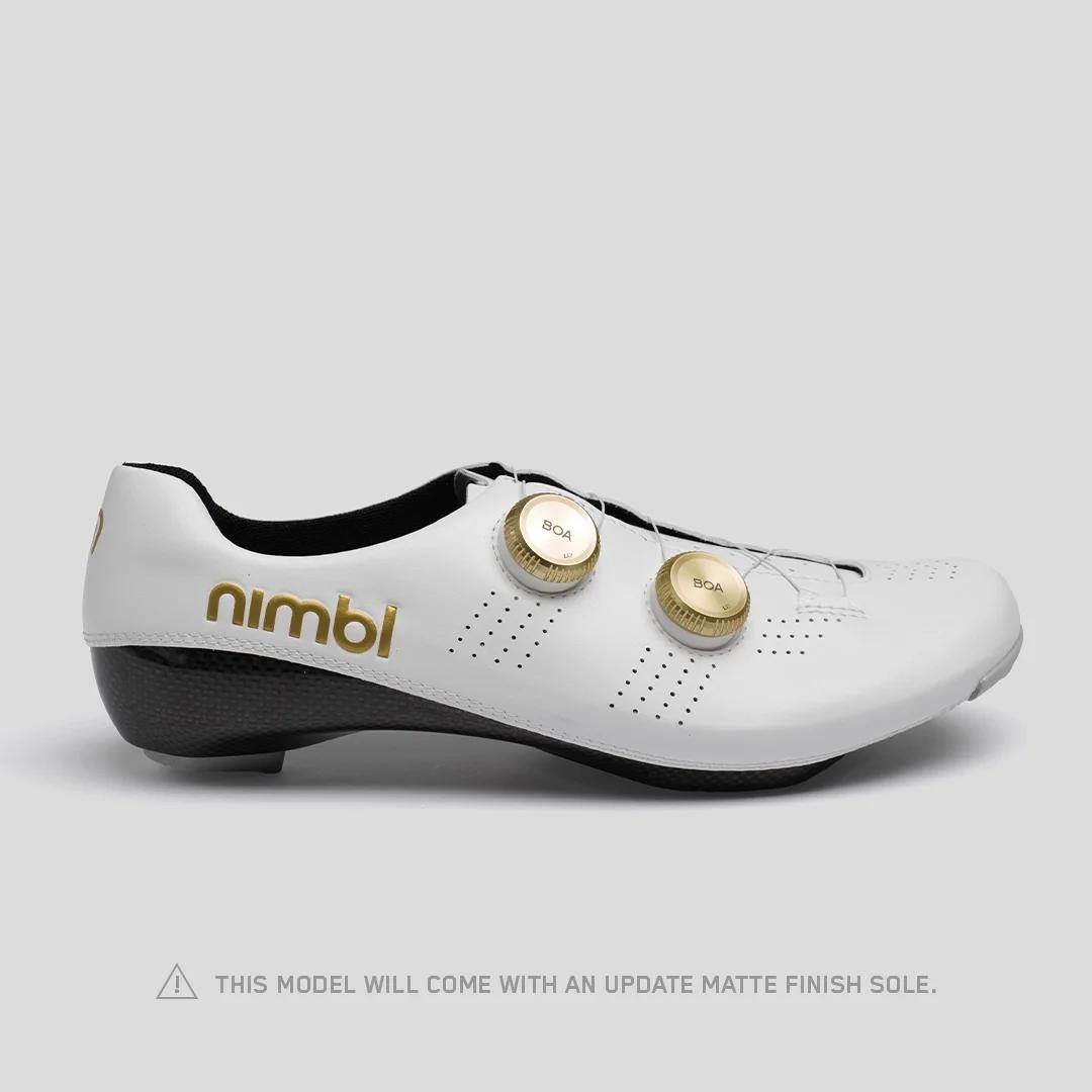 Nimbl Ultimate Exceed – Wielrenschoenen – Wit/Goud 2026 miniatuur 1