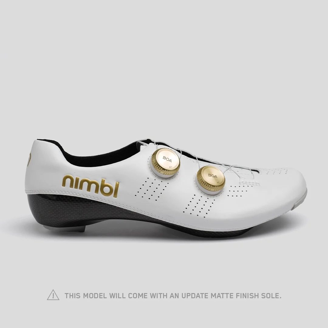 Nimbl Ultimate Exceed – Wielrenschoenen – Wit/Goud 2026